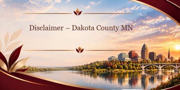 Disclaimer - Dakota County MN